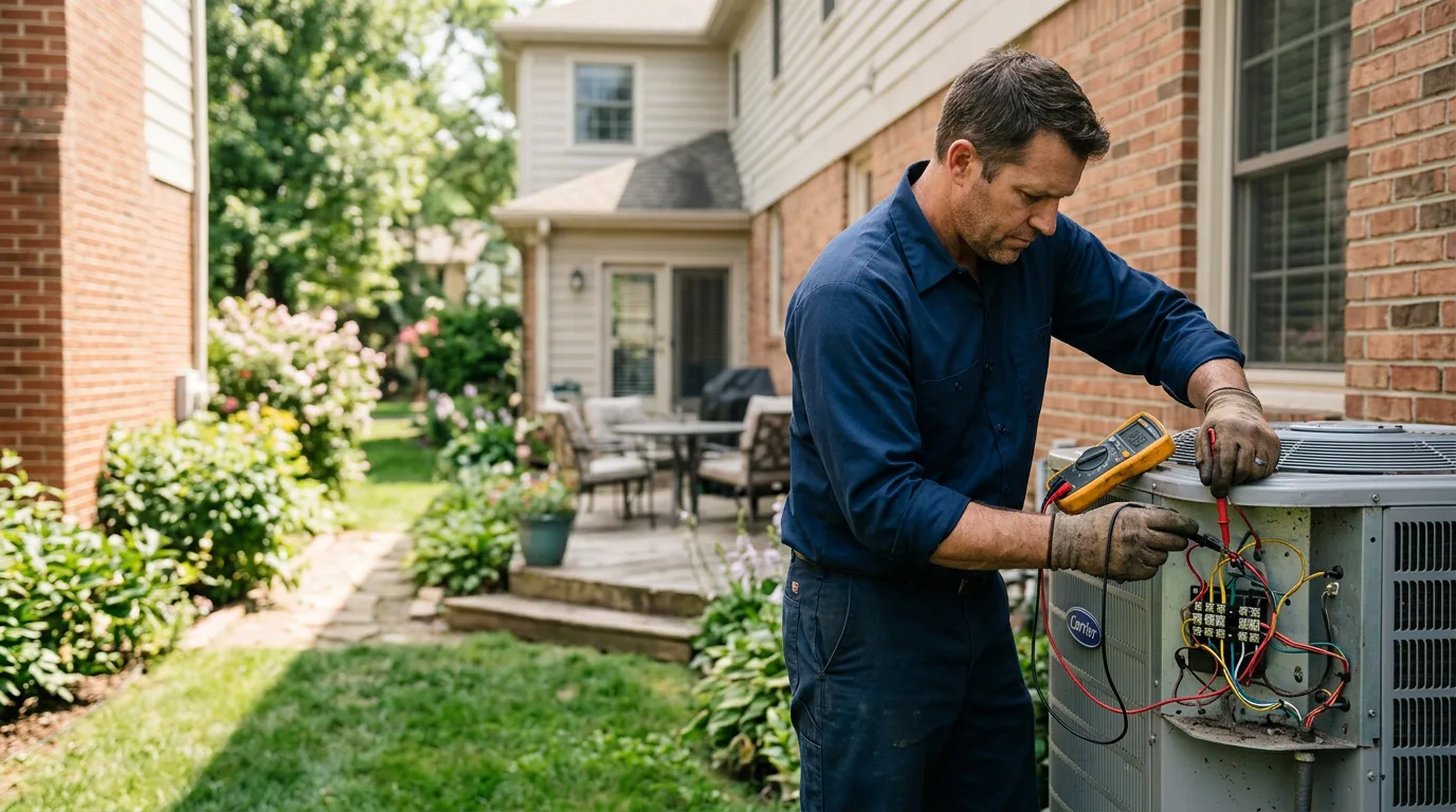 HVAC technician working near Orange Lake, FL
